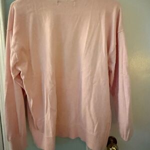 LOFT Pink Crew Neck Sweater